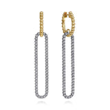 14K Yellow Gold, 14K White Gold Earring EG15316M45JJ