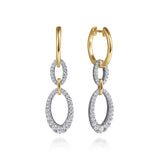 14K Yellow Gold, 14K White Gold Earring EG15402M45JJ