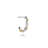 14K Yellow Gold, Sterling Silver (925) Earring EG15436MZJJJ