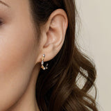 14K Yellow Gold, Sterling Silver (925) Earring EG15436MZJJJ