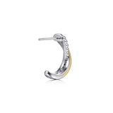 14K Yellow Gold, Sterling Silver (925) Earring EG15540MZJJJ