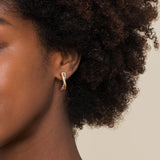 14K Yellow Gold, Sterling Silver (925) Earring EG15540MZJJJ