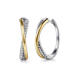 14K Yellow Gold, Sterling Silver (925) Earring EG15541MZJJJ