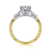 14K Yellow Gold, 14K White Gold Engagement Ring ER14770O4M44JJ