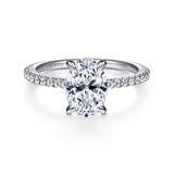14K White Gold Engagement Ring ER14987O8W44JJ