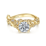 14K White Gold Engagement Ring ER15207R4W44JJ