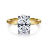 14K Yellow Gold, 14K White Gold Engagement Ring ER15972O8M44JJ