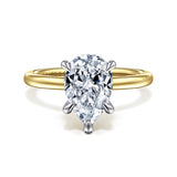 14K Yellow Gold, 14K White Gold Engagement Ring ER15972O8M44JJ