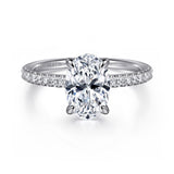 14K White Gold Engagement Ring ER16058E8W44JJ