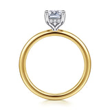 14K Yellow Gold, 14K White Gold Engagement Ring ER16117E4M44JJ
