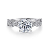 14K White Gold Engagement Ring ER16142R6W44JJ