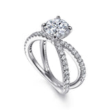14K White Gold Engagement Ring ER16182R6W44JJ