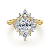14K Yellow Gold Engagement Ring ER16185O6Y44JJ