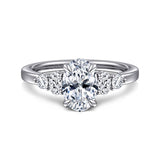 14K White Gold Engagement Ring ER16192R6W44JJ