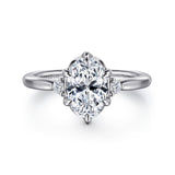 14K White Gold Engagement Ring ER16200O6W44JJ