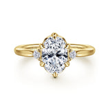 14K White Gold Engagement Ring ER16200O6W44JJ