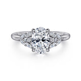 14K White Gold Engagement Ring ER16202O6W43JJ