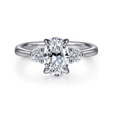 14K White Gold Engagement Ring ER16475O6W44JJ