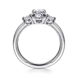 14K White Gold Engagement Ring ER16475O6W44JJ