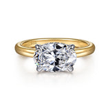 14K Yellow Gold, 14K White Gold Engagement Ring ER16476O8M44JJ