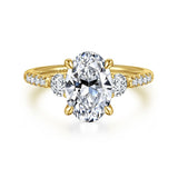 14K White Gold Engagement Ring ER16487R6W44JJ