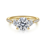 14K White Gold Engagement Ring ER16487R6W44JJ