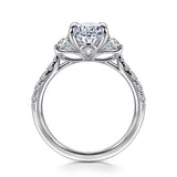 14K White Gold Engagement Ring ER16507O8W44JJ