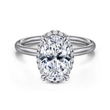 14K White Gold Engagement Ring ER16565R4W44JJ