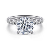 14K White Gold Engagement Ring ER16621R12W44JJ