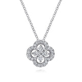 14K White Gold Necklace NK3118W45JJ