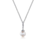 14K White Gold Necklace NK4499W45PL