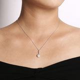 14K White Gold Necklace NK4499W45PL