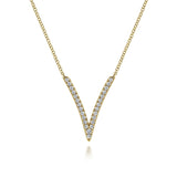 14K White Gold Necklace NK4720Y45JJ