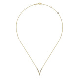 14K White Gold Necklace NK4720Y45JJ
