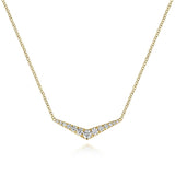 14K White Gold Necklace NK5568Y45JJ