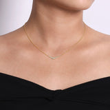 14K White Gold Necklace NK5568Y45JJ