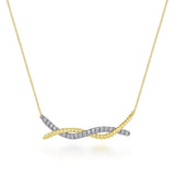 14K Yellow Gold, 14K White Gold Necklace NK5830M45JJ