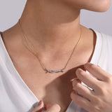 14K Yellow Gold, 14K White Gold Necklace NK5830M45JJ