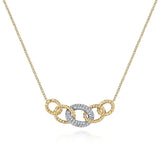 14K Yellow Gold, 14K White Gold Necklace NK5847M45JJ