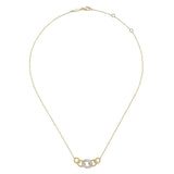 14K Yellow Gold, 14K White Gold Necklace NK5847M45JJ