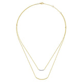 14K White Gold Necklace NK6087Y45JJ