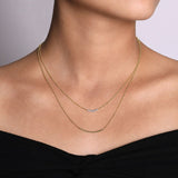 14K White Gold Necklace NK6087Y45JJ