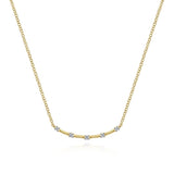 14K White Gold Necklace NK6137Y45JJ