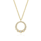 14K White Gold Necklace NK6214Y45JJ