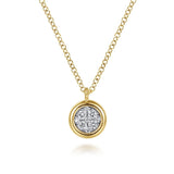 14K Yellow Gold, 14K White Gold Necklace NK6497M45JJ