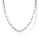 Sterling Silver (925) Necklace NK6768-17SVJJJ