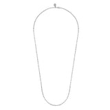 Sterling Silver (925) Necklace NK6768-24SVJJJ
