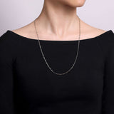 Sterling Silver (925) Necklace NK6768-24SVJJJ