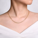 14K White Gold Necklace NK6768H-17Y4JJJ