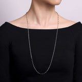 Sterling Silver (925) Necklace NK6769-32SVJJJ